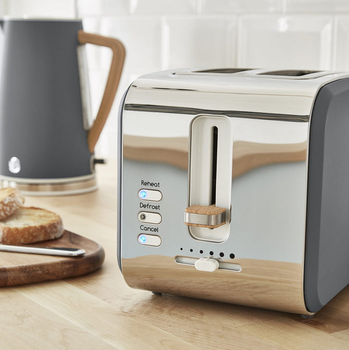 Salton Swan Nordic 2-Slice Toaster - ST14610GRYN