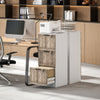 HOMCOM 3 Drawer File Cabinet with Lock Filing Cabinet for A4 Letter White
