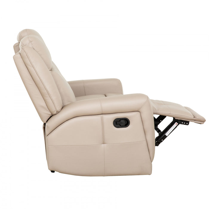Hollis 57 in. Upholstered Reclining Loveseat - Taupe