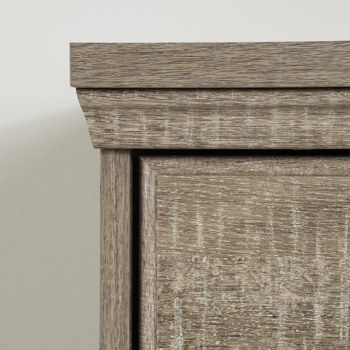 Versa 2-drawer Nightstand - End Table With Storage - Weathered Oak 