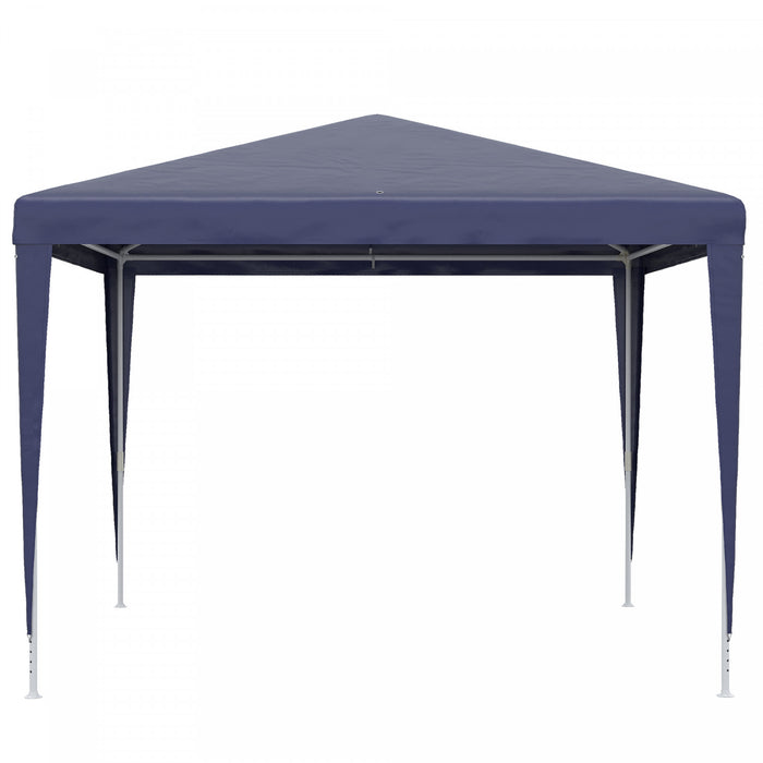 Outsunny 10x10ft Party Tent Portable Gazebo, Folding Garden Canopy Event Shelter Outdoor Sunshade Dark Blue