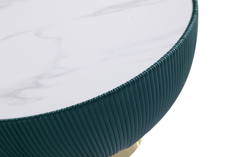 Anderson Modern 3-Piece Coffee Table & End Table Set in Green