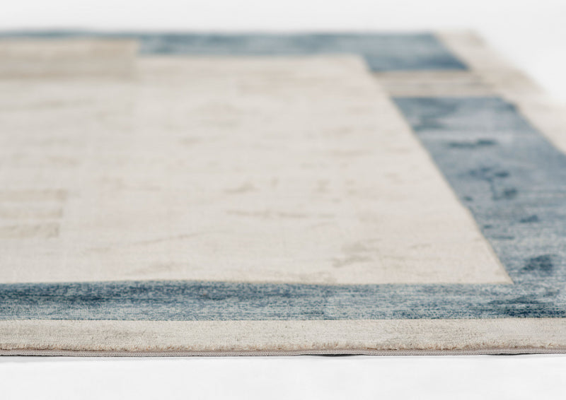 Sorelle Contemporary 7'9\" x 9'10\" Area Rug in Blue Indoor Area Rug