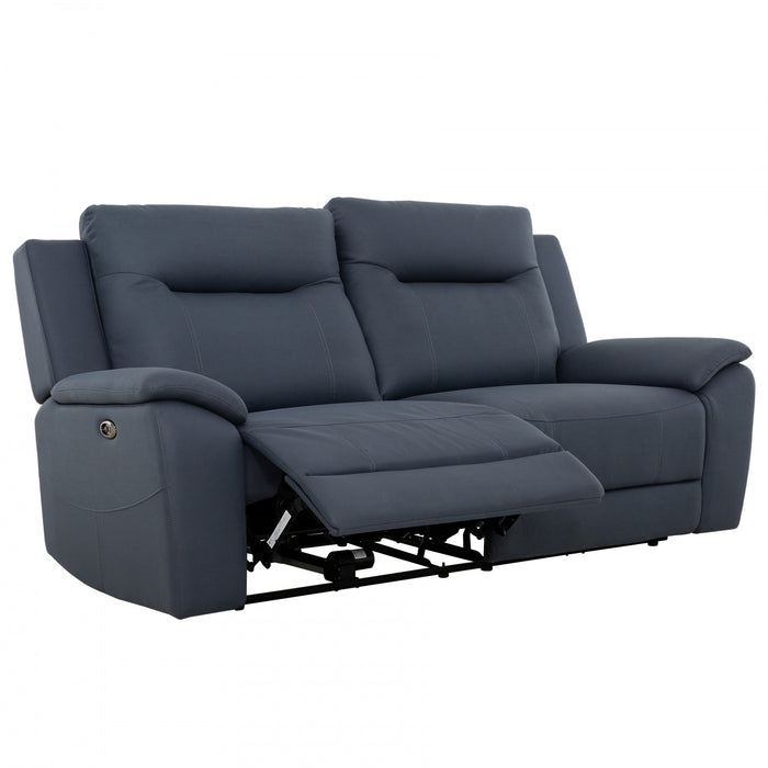 Sutton 81 in. Upholstered Power Recliner Sofa - Blue