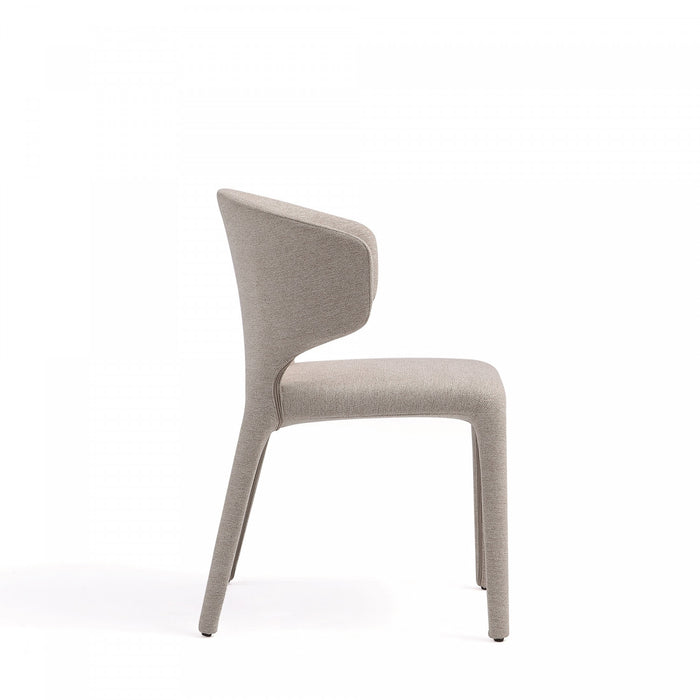 Conrad Mid-Century Modern Upholstered Dining Chair in Wheat - Set of 4