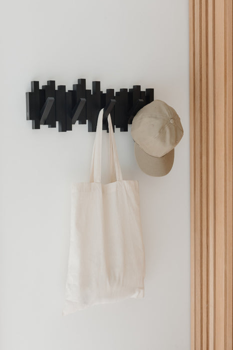 Umbra Modern Sticks Wall-Mounted Coat Rack - Black