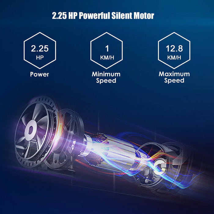 Superfit 2.25hp Folding Electric Motorized Treadmill W/ Speaker