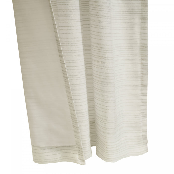 Habitat Austin Linen Light Filtering Dual Header Curtain Panel - 52 x 95