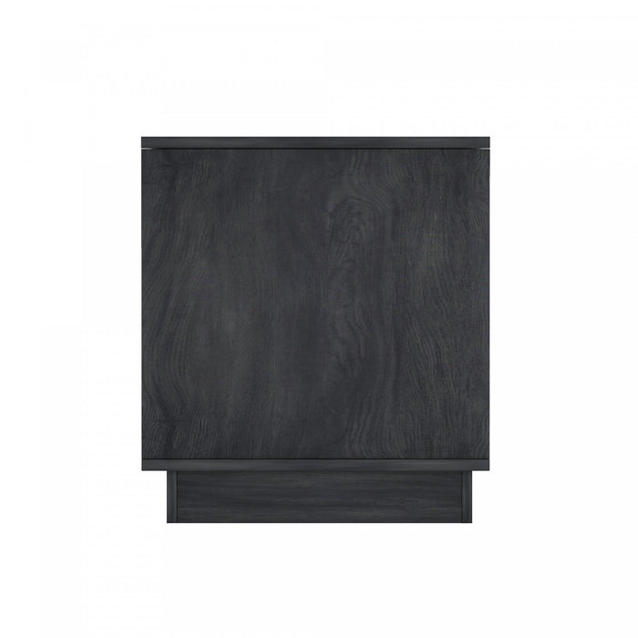 Horizon Modern 22\" Nightstand in Charcoal Gray (2-Drawer)