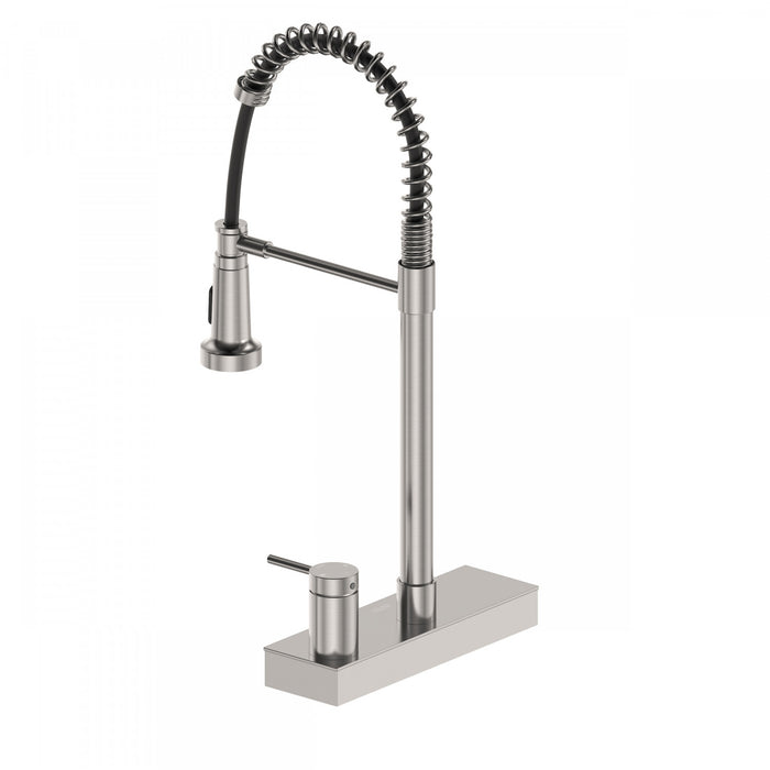 4 Function Chef Pivoting Waterfall Pull-Down Kitchen Faucet, Magnetic Docking. Brushed Nickel-FCWCMBND1 Laundry Combo