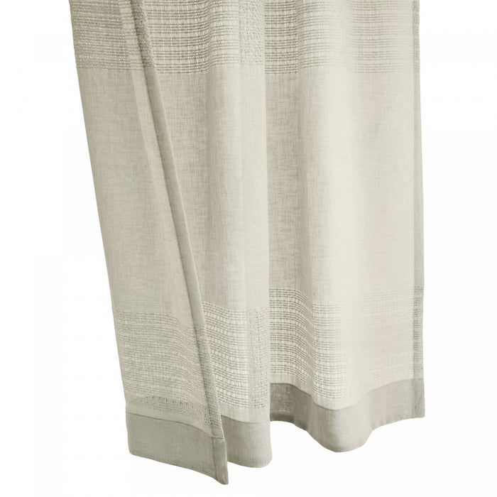 Habitat Lindsey Linen Light Filtering Back Tab Curtain Panel - 52 x 95