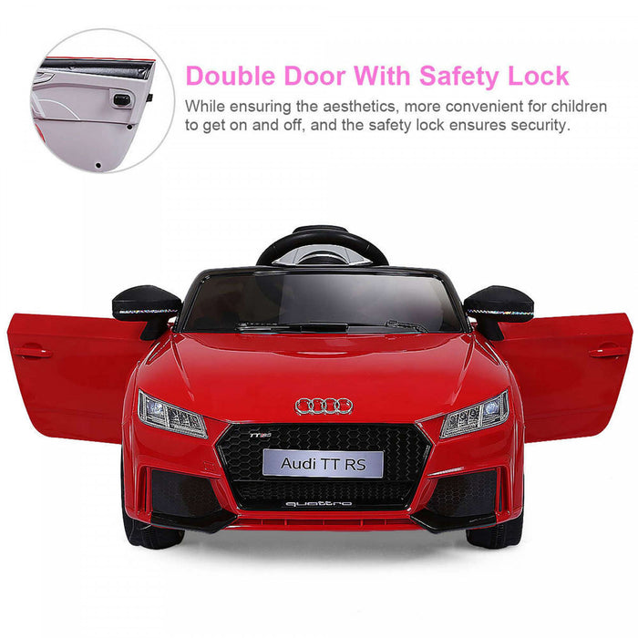 12v Audi Tt Rs Electric Kids Ride On Car Licensed Remote Control Mp3