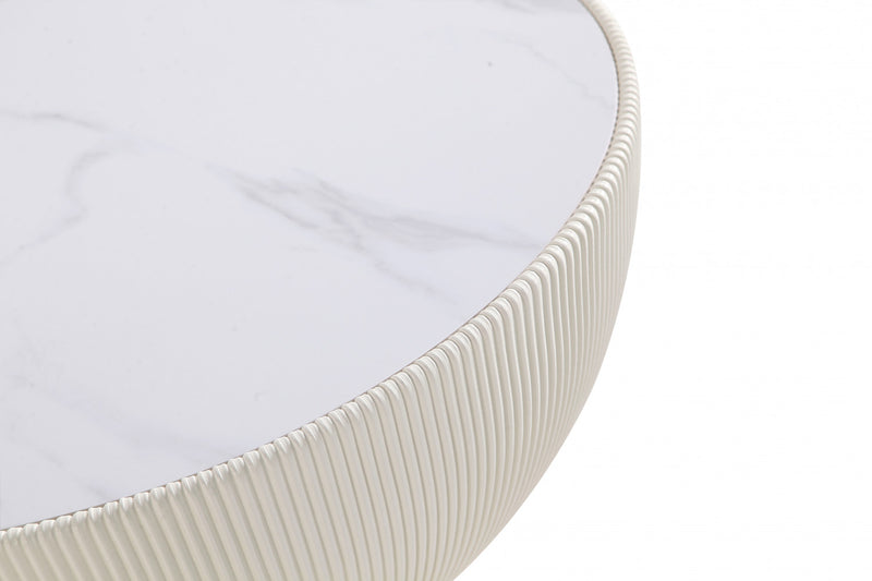 Anderson Modern 3-Piece Coffee Table & End Table Set in Cream