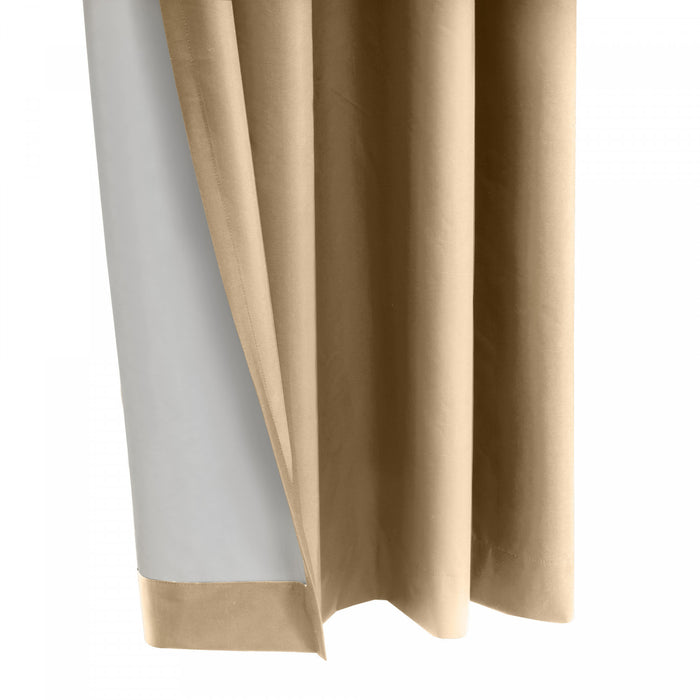 Thermaplus Alpine Taupe Blackout Grommet Curtain Panel - 52 x 95