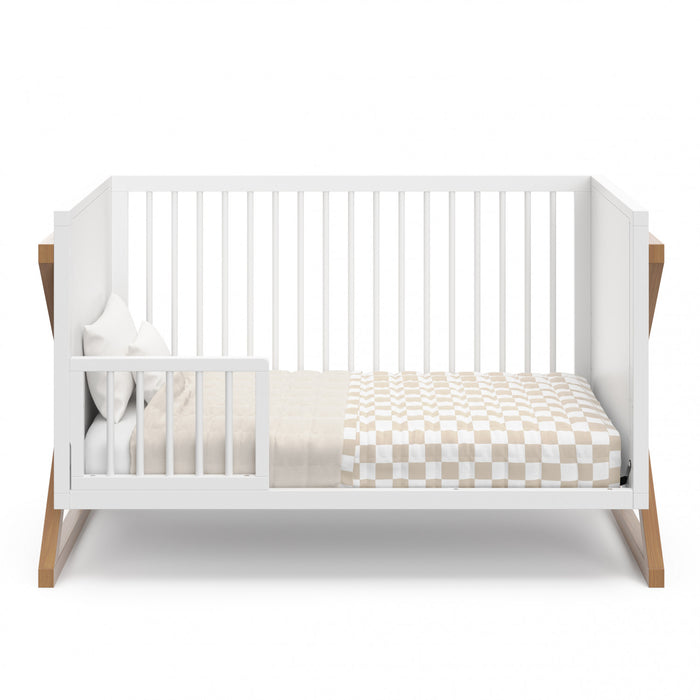 Storkcraft Equinox 3-in-1 Convertible Crib - White/Vintage Driftwood