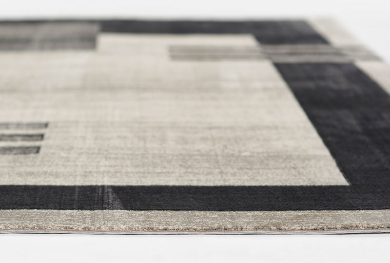Sorelle Contemporary 7'9\" x 9'10\" Area Rug in Grey Indoor Area Rug