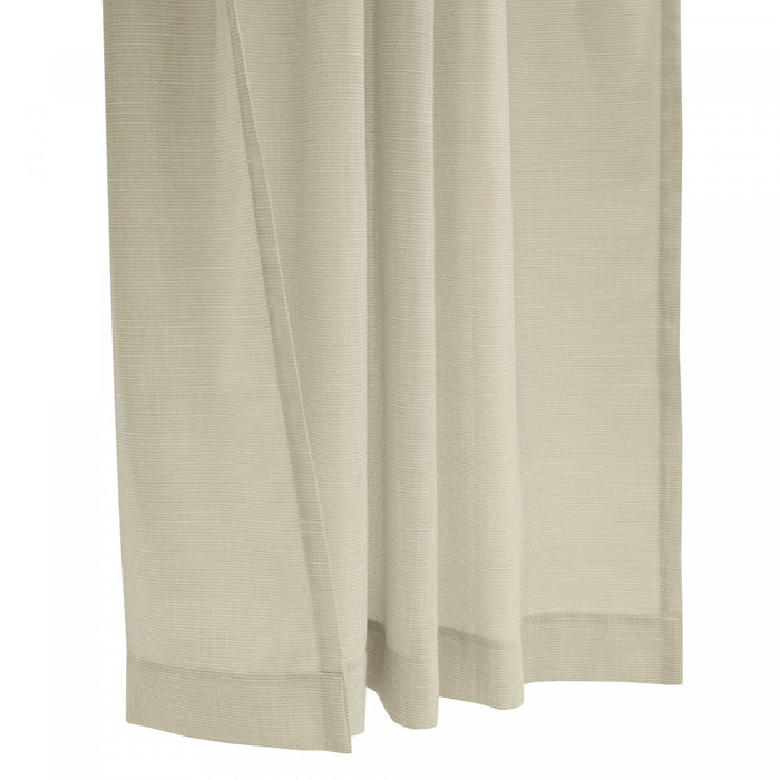 Habitat Bolton Linen Light Filtering Dual Header Curtain Panel - 52 x 63