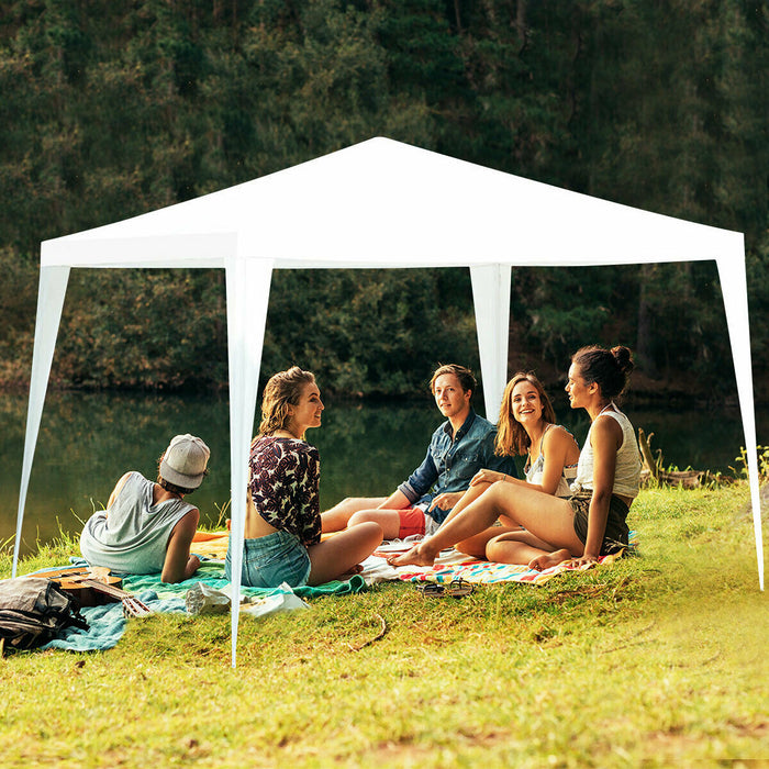 Costway 10'x10' Canopy Gazebo Party Wedding Event Tent Heavy Duty Side Walls