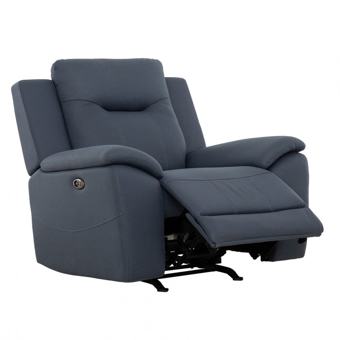 Sutton 42 in. Upholstered Power Rocker Recliner - Blue