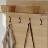 Porto Entryway Wall-Mounted Coat Rack with Shelf | Porte-manteau mural d’entree Porto avec tablette