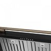 Forno Aria 36 Inch Wall-Mounted Black Range Hood-FRHWM5095-36BLK | Hotte de cuisiniere murale Aria de 36 po, noir-FRHWM5095-36BLK
