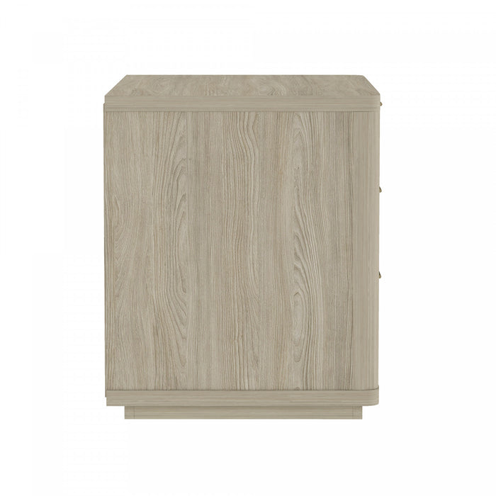 Evelyn Modern 32\" Nightstand in Natural (3-Drawer)