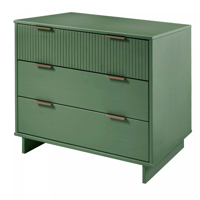 Granville Modern 2-Piece Dresser Set in Sage Green