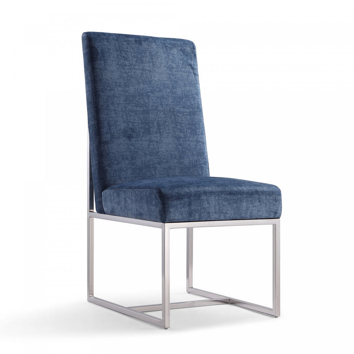 Element Modern 8-Piece Dining Chair Set in Blue