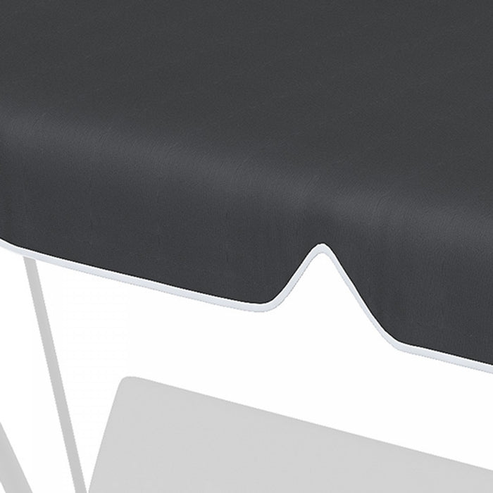 Outsunny 2 Seater Swing Canopy Replacement, Outdoor Swing Seat Top Cover, Uv50+ Sun Shade (canopy Only), Black