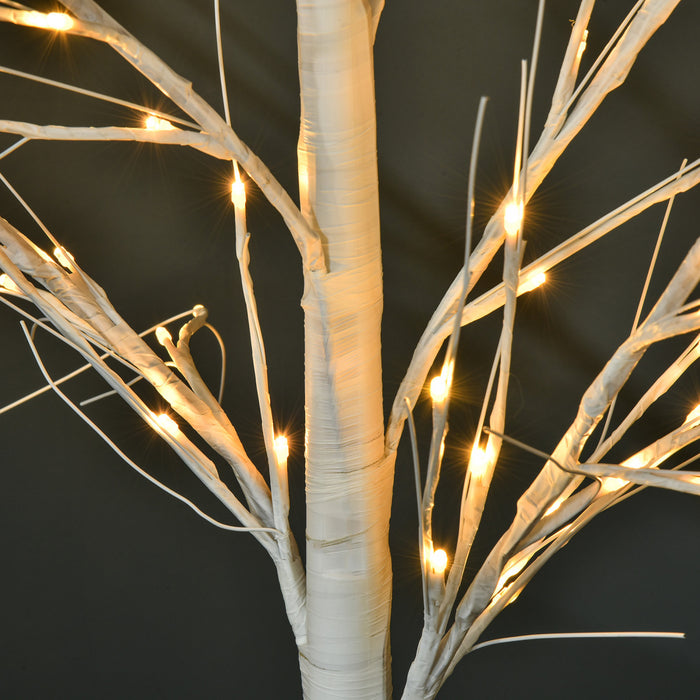 Outsunny 5ft Tree Light With 58 Warm Leds And 8 Modes