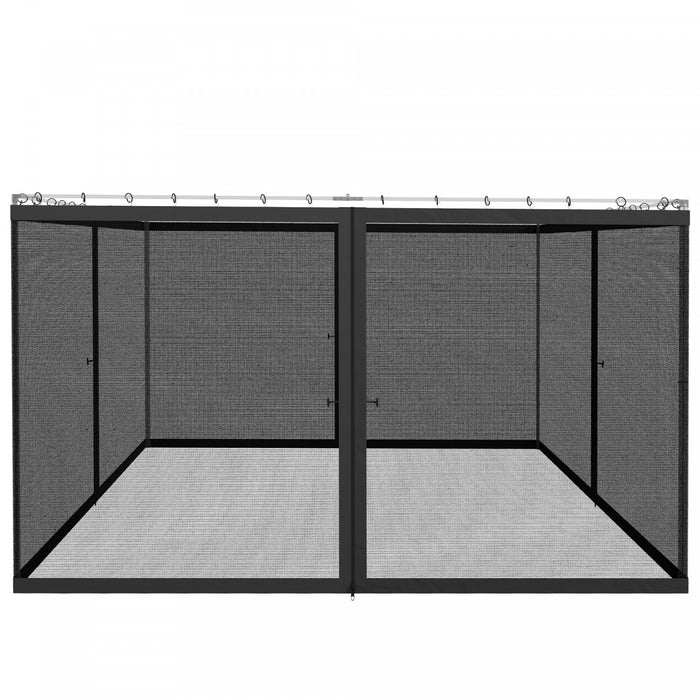 Outsunny 12' X 12' Gazebo Replacement Mosquito Netting Screen Walls