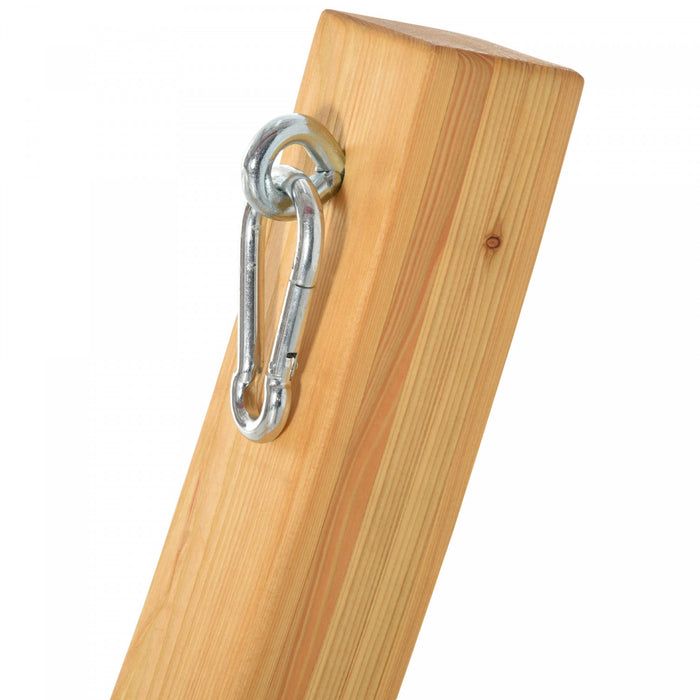 Outsunny 11' Wooden Hammock Stand Universal Garden Picnic Camp Accessories, Curved Arc Design Stand, 264lbs Capacity