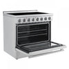 Forno Paolo 36 Inch Freestanding Electric Range, Stainless Steel, 5.44 cu.ft.- FFSEL6011-36 | Cuisiniere electrique Paolo 36 pouces, acier inoxydable, 5,44 pi³ - FFSEL6011-36
