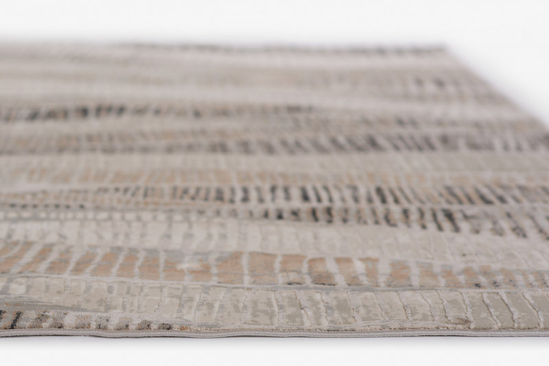 Briar Contemporary 5'1\" x 7'7\" Area Rug in Grey Indoor Area Rug
