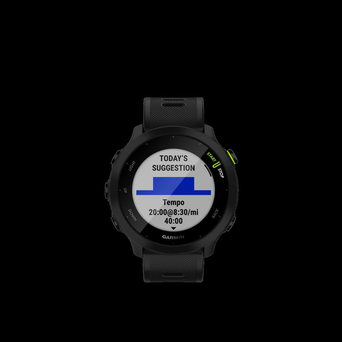 Garmin Forerunner® 55 Gps Running Smartwatch - Sports And Fitness Tracking, Water-resistant - Black