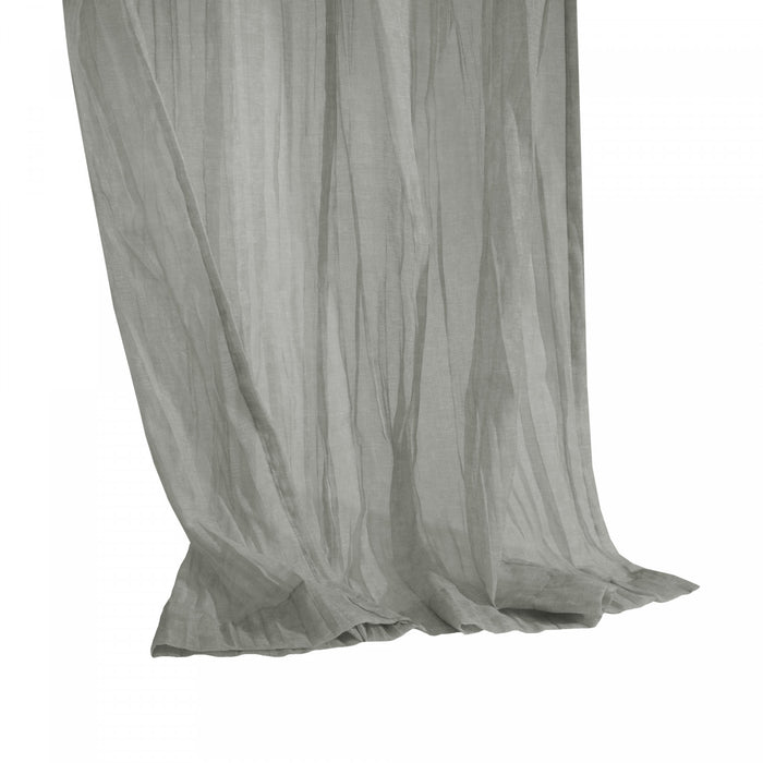 Habitat Paloma Pale Thyme Sheer Dual Header Curtain Panel - 52 x 63