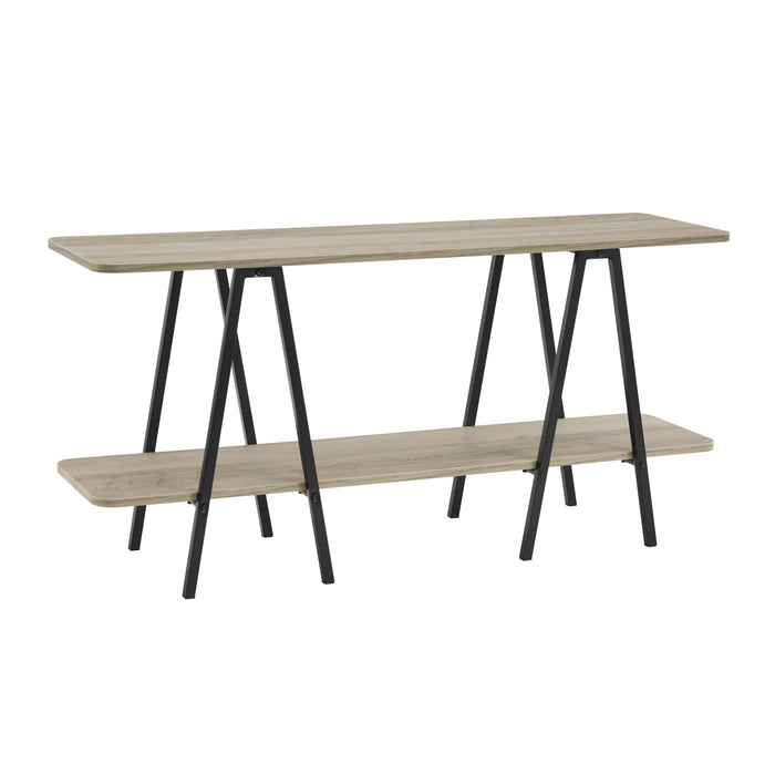 Celine Contemporary Modern 47\" Console Table in Rustic Gray