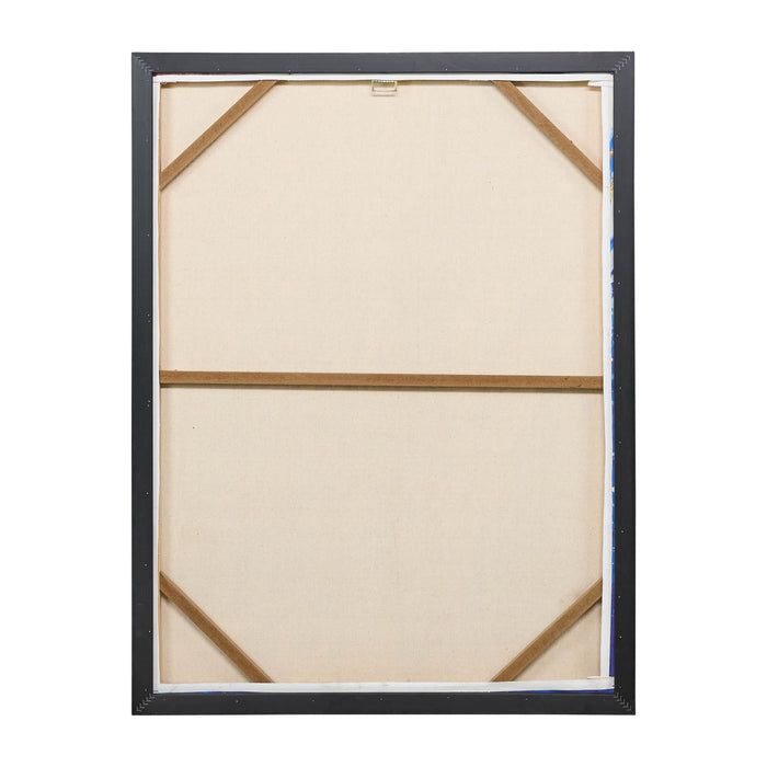 30\" x 40\" Handpainted Abstract Canvas - Multicolour