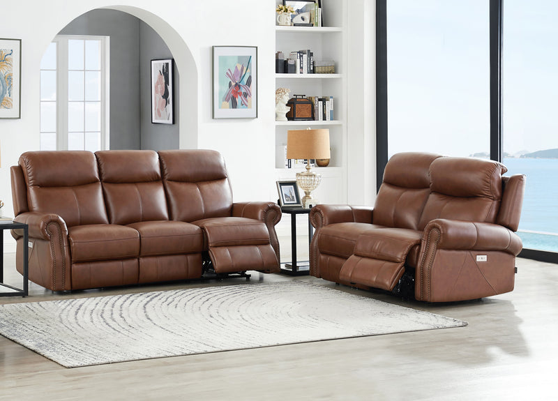 Hydeline Royce Power Reclining Loveseat - Brown