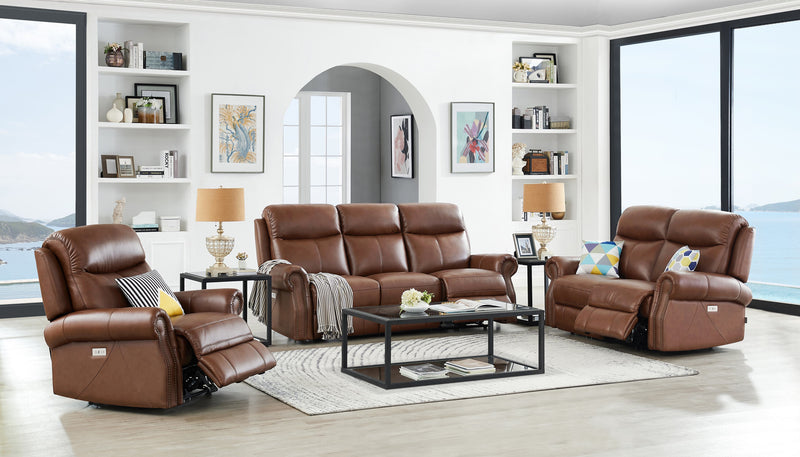 Hydeline Royce Power Reclining Loveseat - Brown