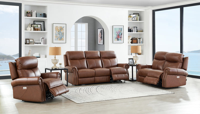 Hydeline Royce Power Reclining Loveseat - Brown