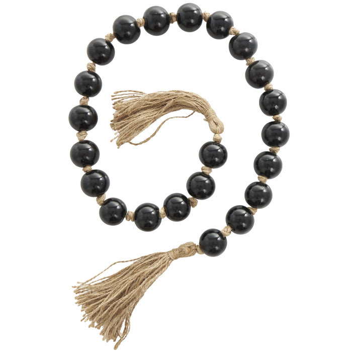 Glass 45\" L Beaded Garland - Dark Brown
