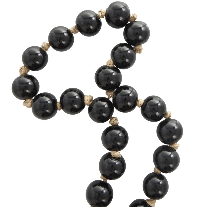 Glass 45\" L Beaded Garland - Dark Brown