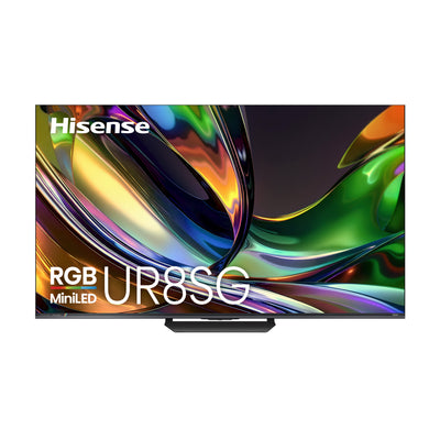 Hisense 75" RGB Mini-LED Smart Google TV (75UR8SG) – 2026 Model  | Téléviseur intelligent Hisense de 75 po avec technologie RGB Mini DEL et Google TV (75UR8SG) - modèle 2026