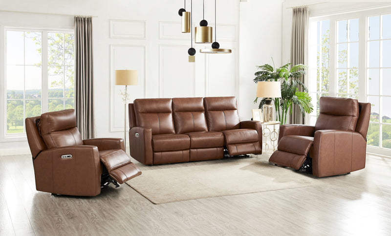 Hydeline Vienna Power Reclining Loveseat - Brown