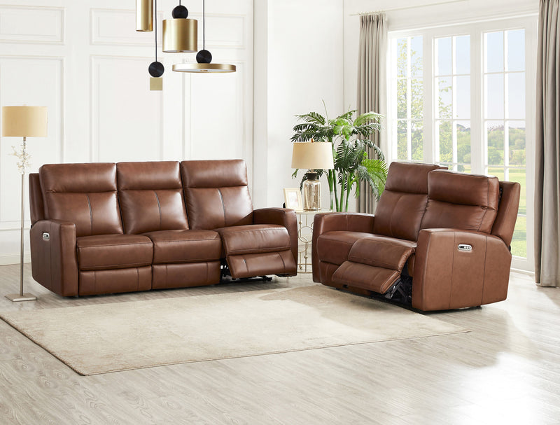 Hydeline Vienna Power Reclining Loveseat - Brown