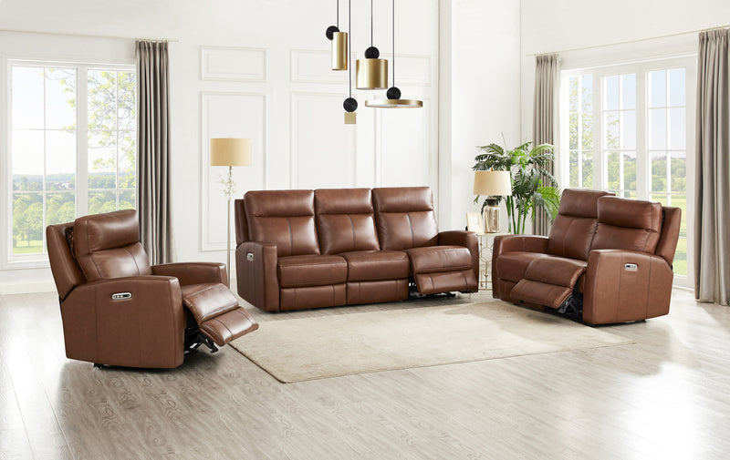 Hydeline Vienna Power Reclining Loveseat - Brown