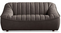 Nest Leather Loveseat - Chocolate