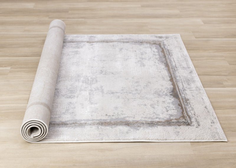 London Distressed Border Area Rug - 5'3\" x 7'7\"