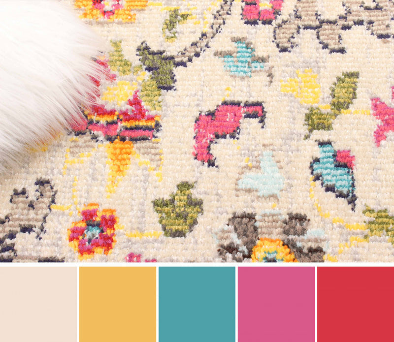 Rosa Ivory Rug 5'0\" x 8'0\"